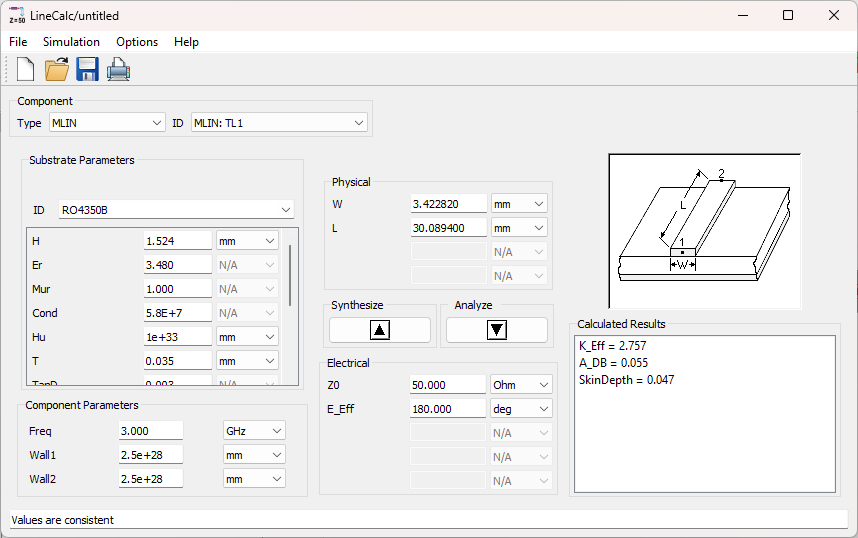 Hairpin bandpass filter project figure 2