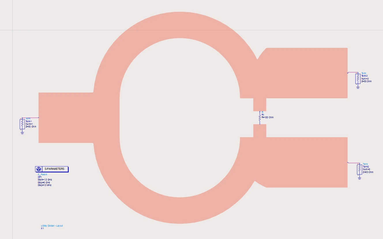 ADS EM circuit co-simulation testbench